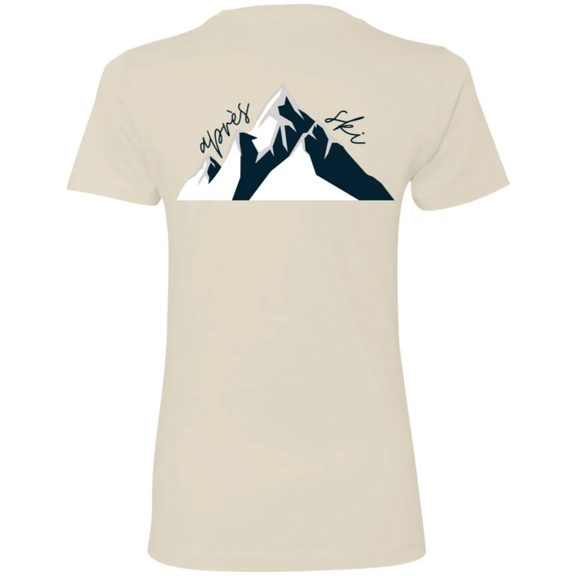 "Big Mountain Back- NAVY" Ladies' Boyfriend Tee
