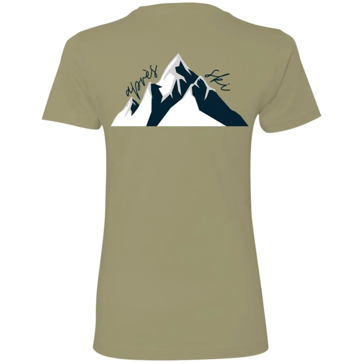 "Big Mountain Back- NAVY" Ladies' Boyfriend Tee
