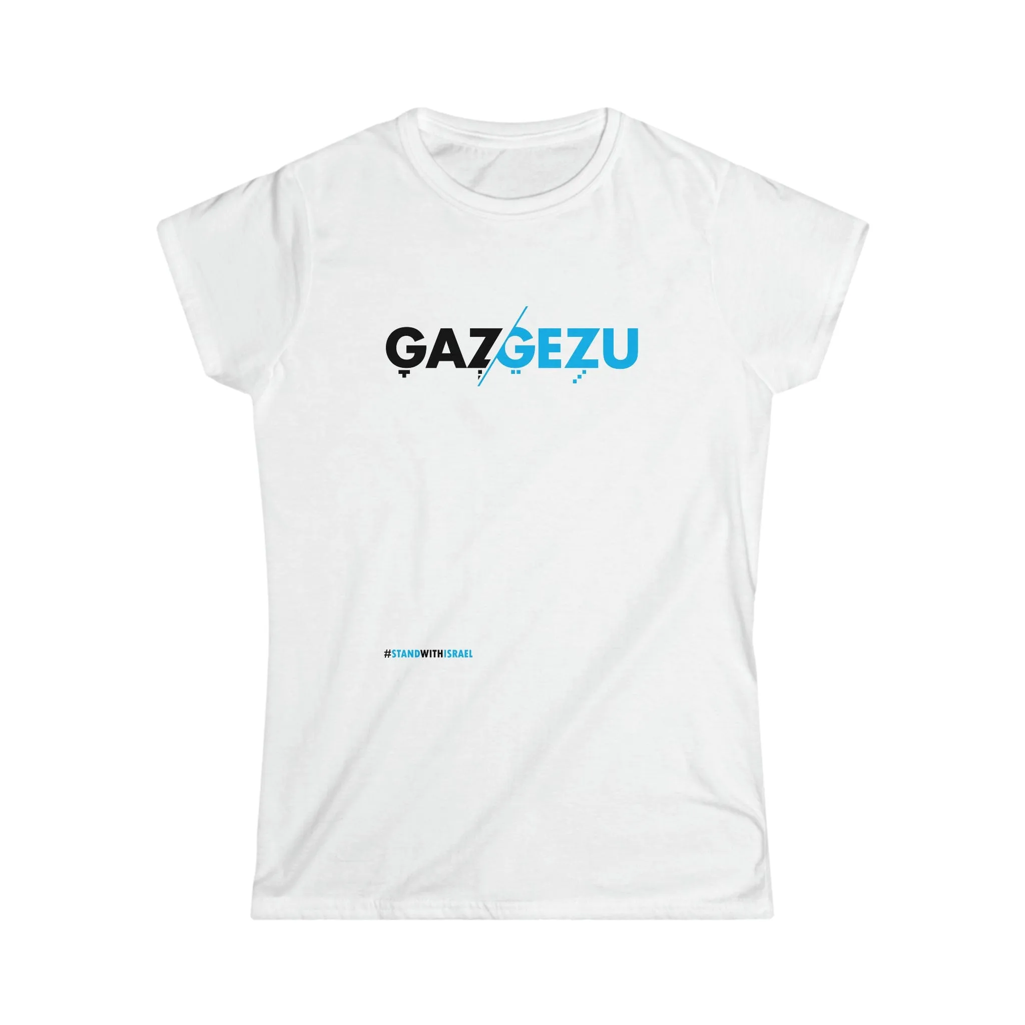 "Gazgezu" White Custom T-Shirt for Women