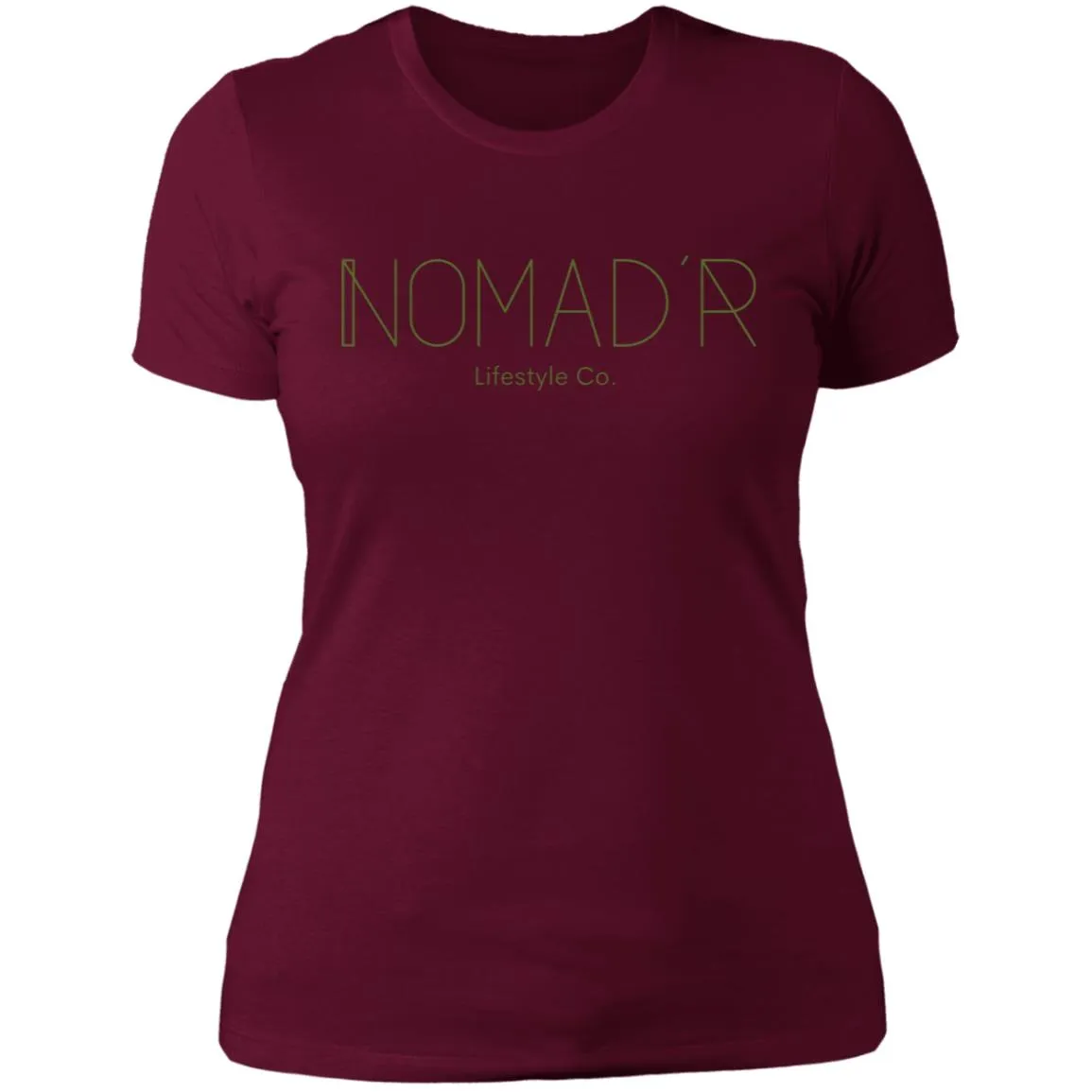 "NOMAD'R- OLIVE" Ladies' Boyfriend T-Shirt