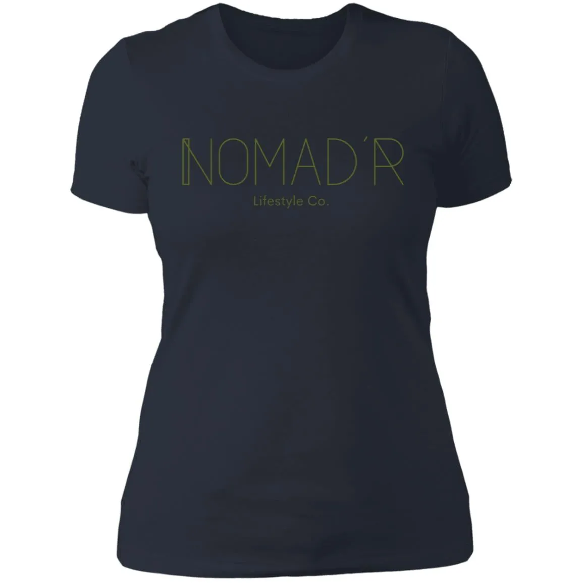 "NOMAD'R- OLIVE" Ladies' Boyfriend T-Shirt