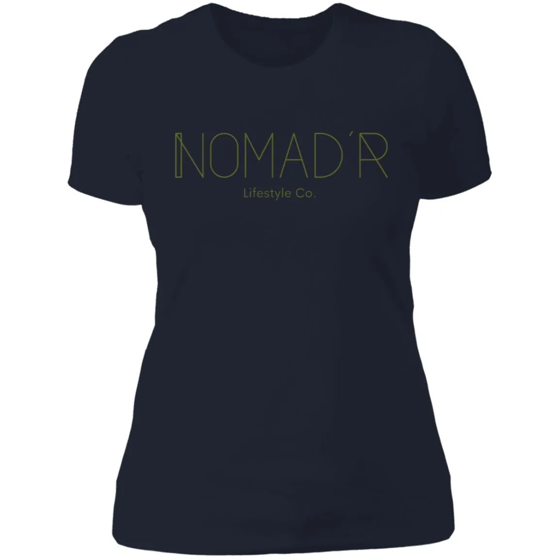 "NOMAD'R- OLIVE" Ladies' Boyfriend T-Shirt