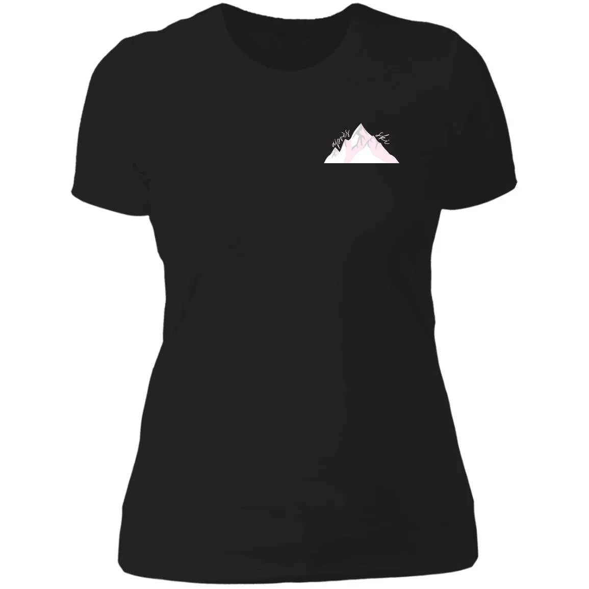 "Small Mountain- PINK" Ladies' Boyfriend T-Shirt