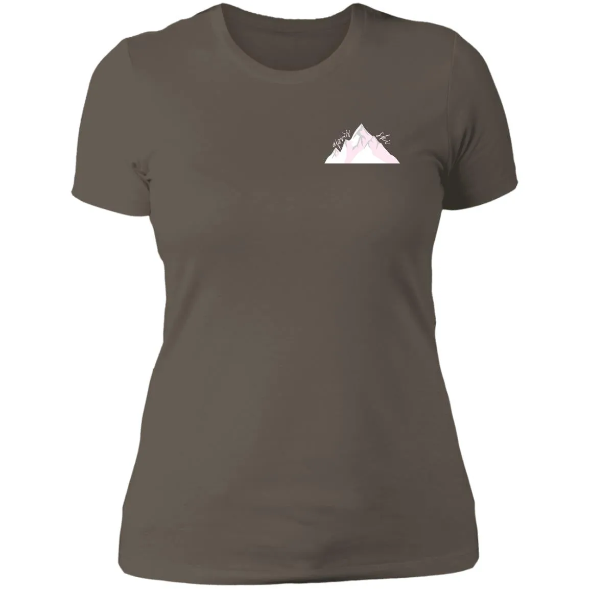 "Small Mountain- PINK" Ladies' Boyfriend T-Shirt