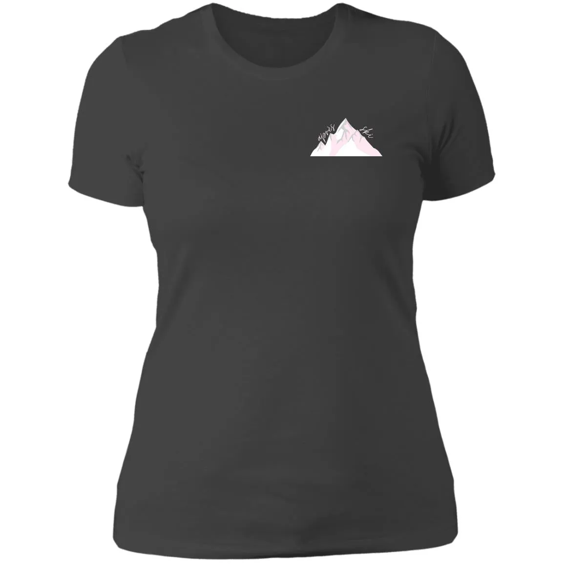 "Small Mountain- PINK" Ladies' Boyfriend T-Shirt