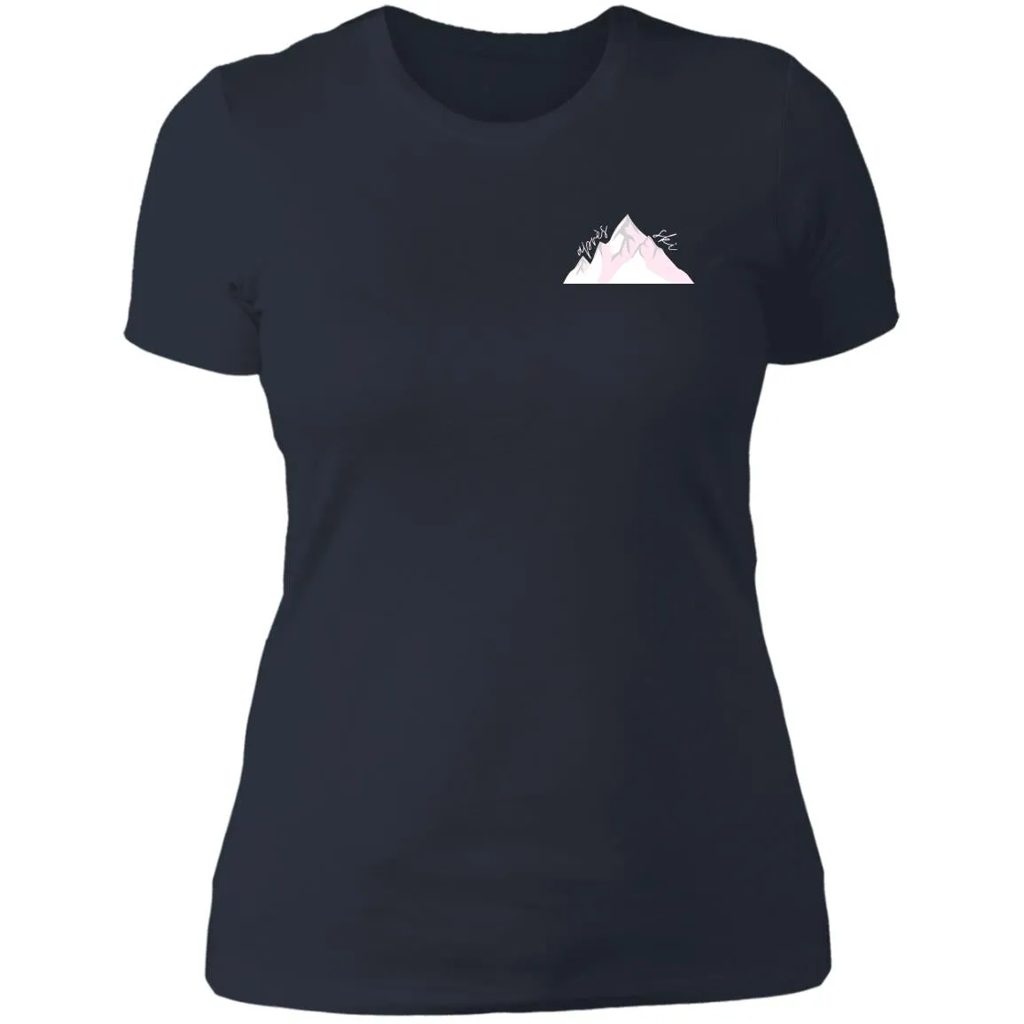 "Small Mountain- PINK" Ladies' Boyfriend T-Shirt