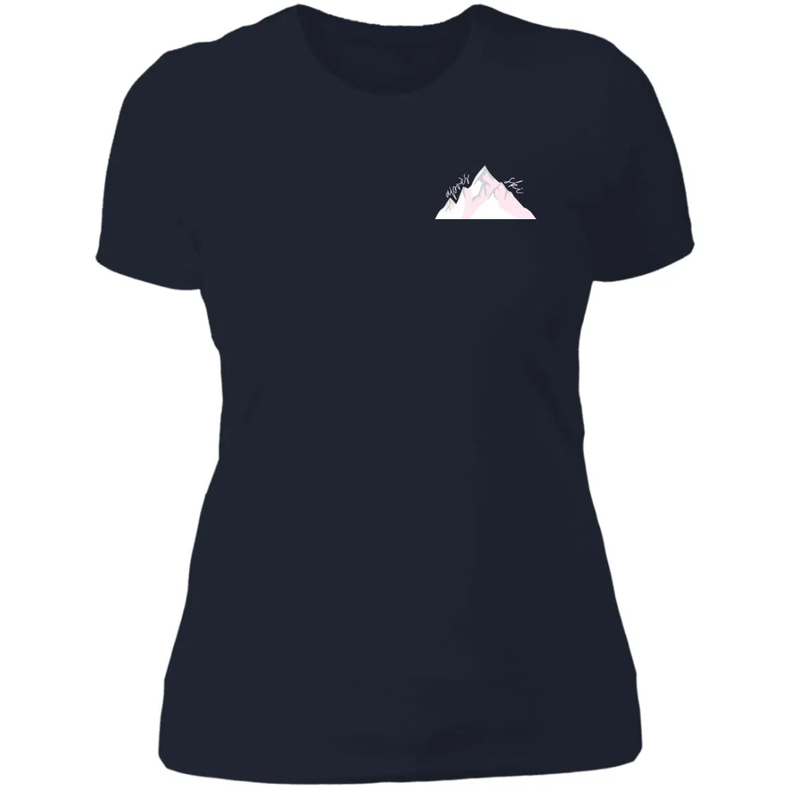 "Small Mountain- PINK" Ladies' Boyfriend T-Shirt