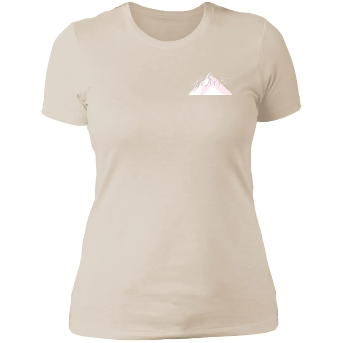 "Small Mountain- PINK" Ladies' Boyfriend T-Shirt