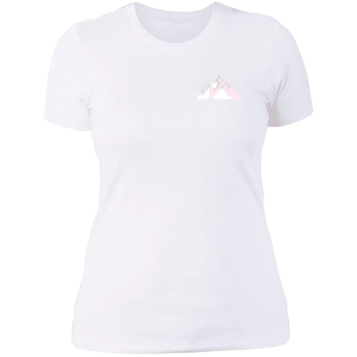 "Small Mountain- PINK" Ladies' Boyfriend T-Shirt