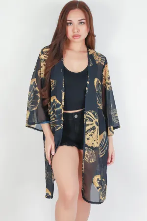SHELL CHIFFON CARDIGAN