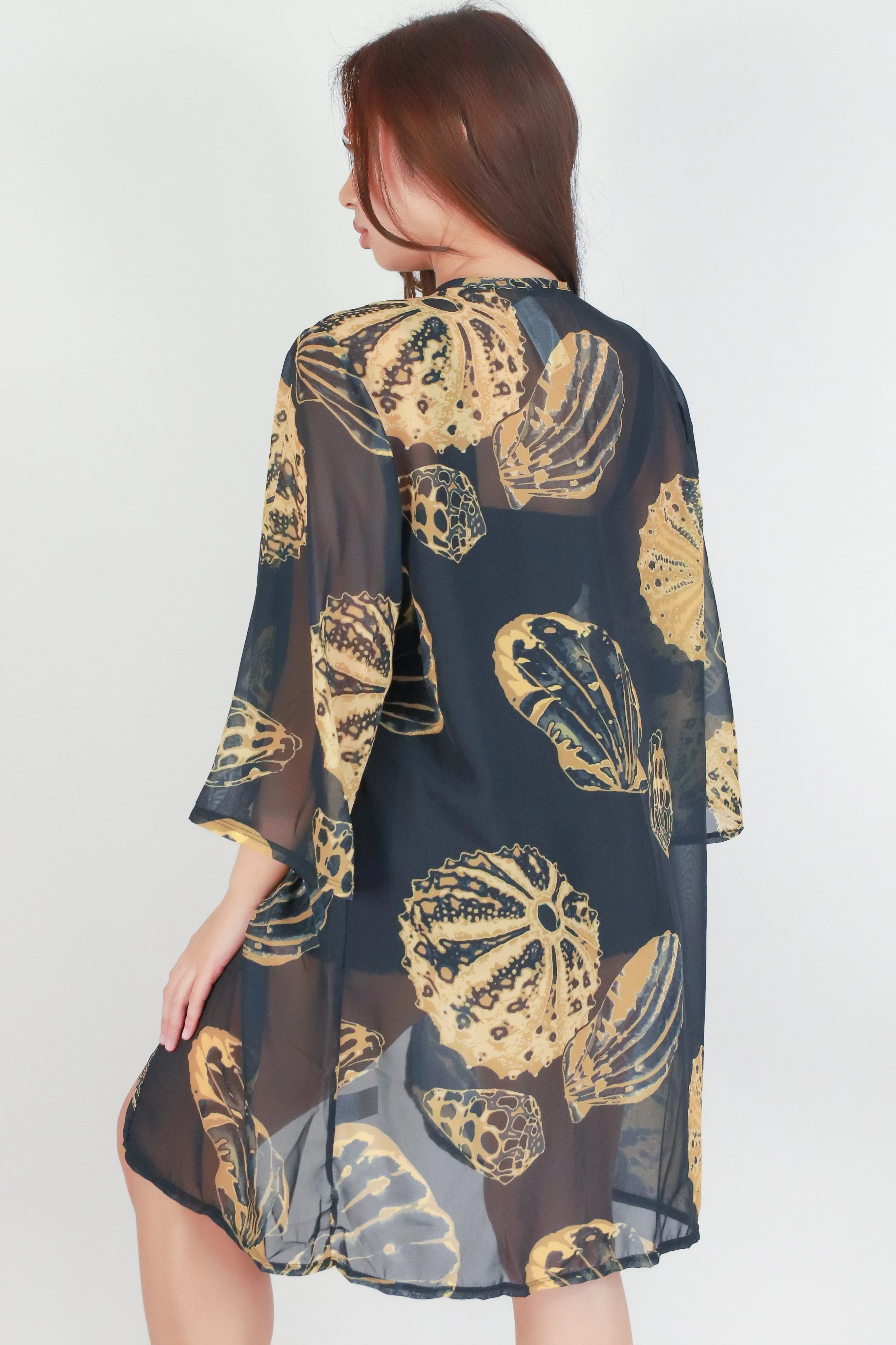 SHELL CHIFFON CARDIGAN