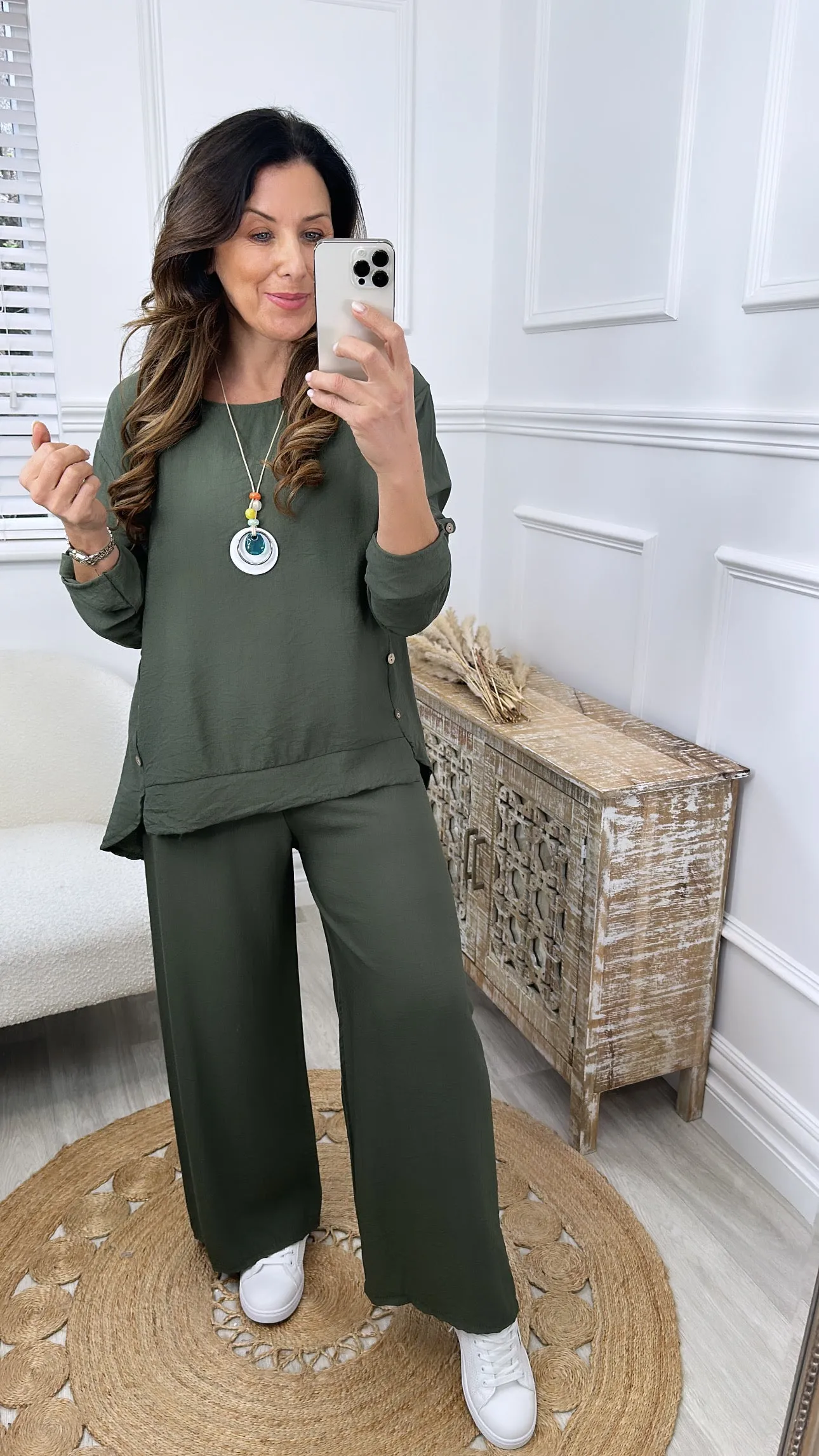 Sinead Khaki Oversized Set