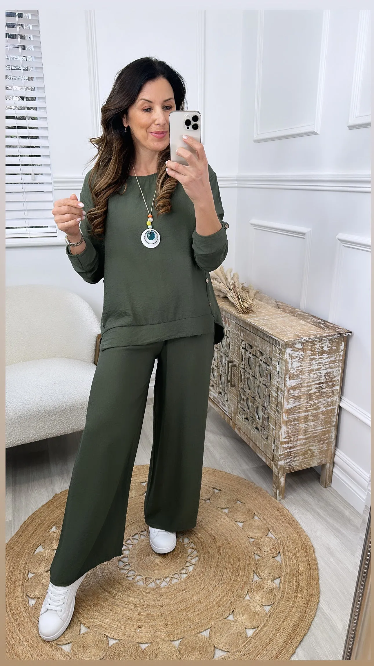 Sinead Khaki Oversized Set