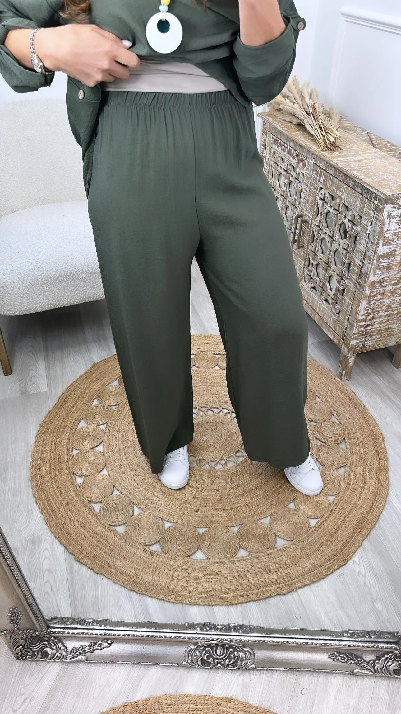 Sinead Khaki Oversized Set