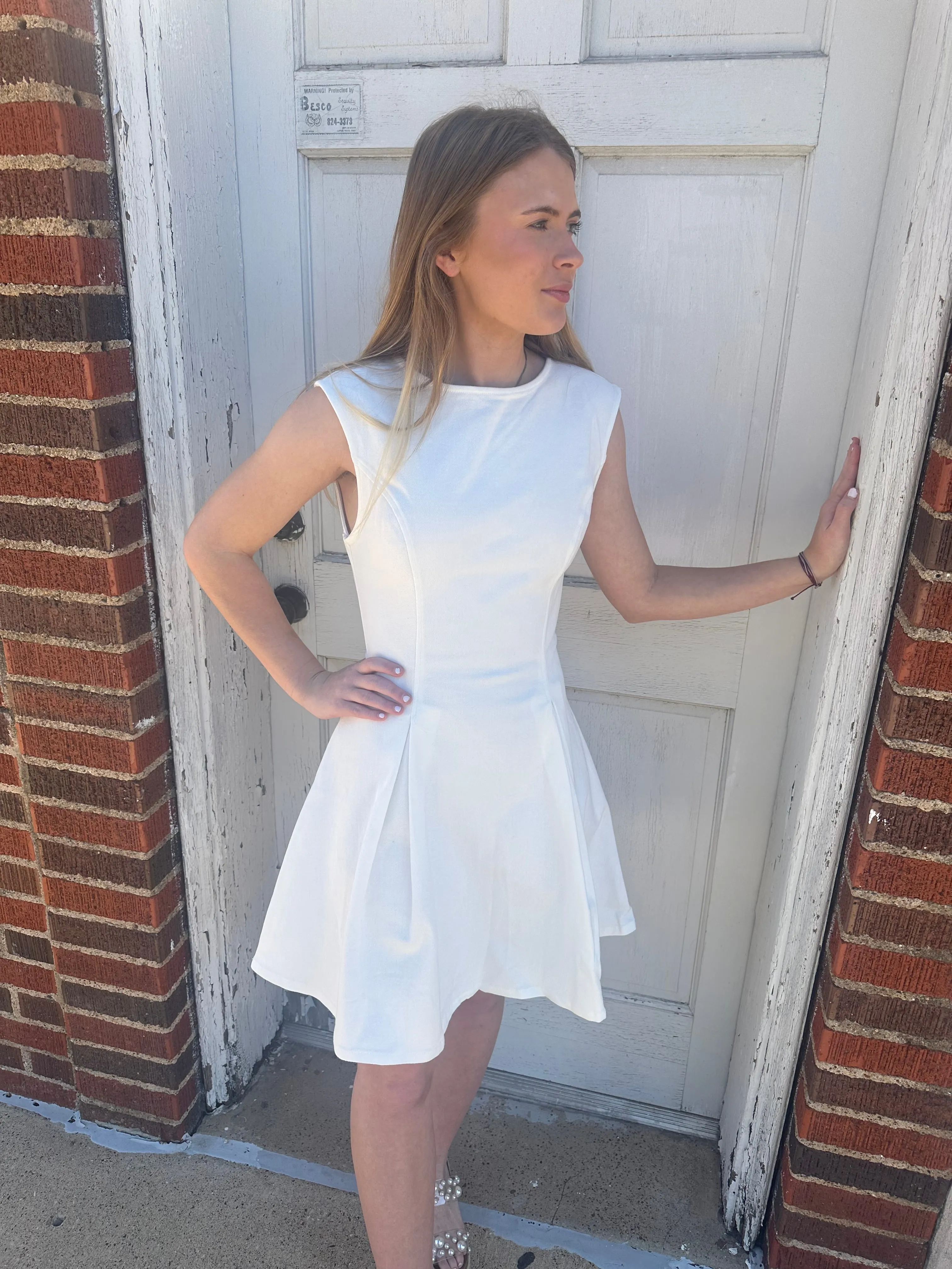 So Ladylike Dress: White