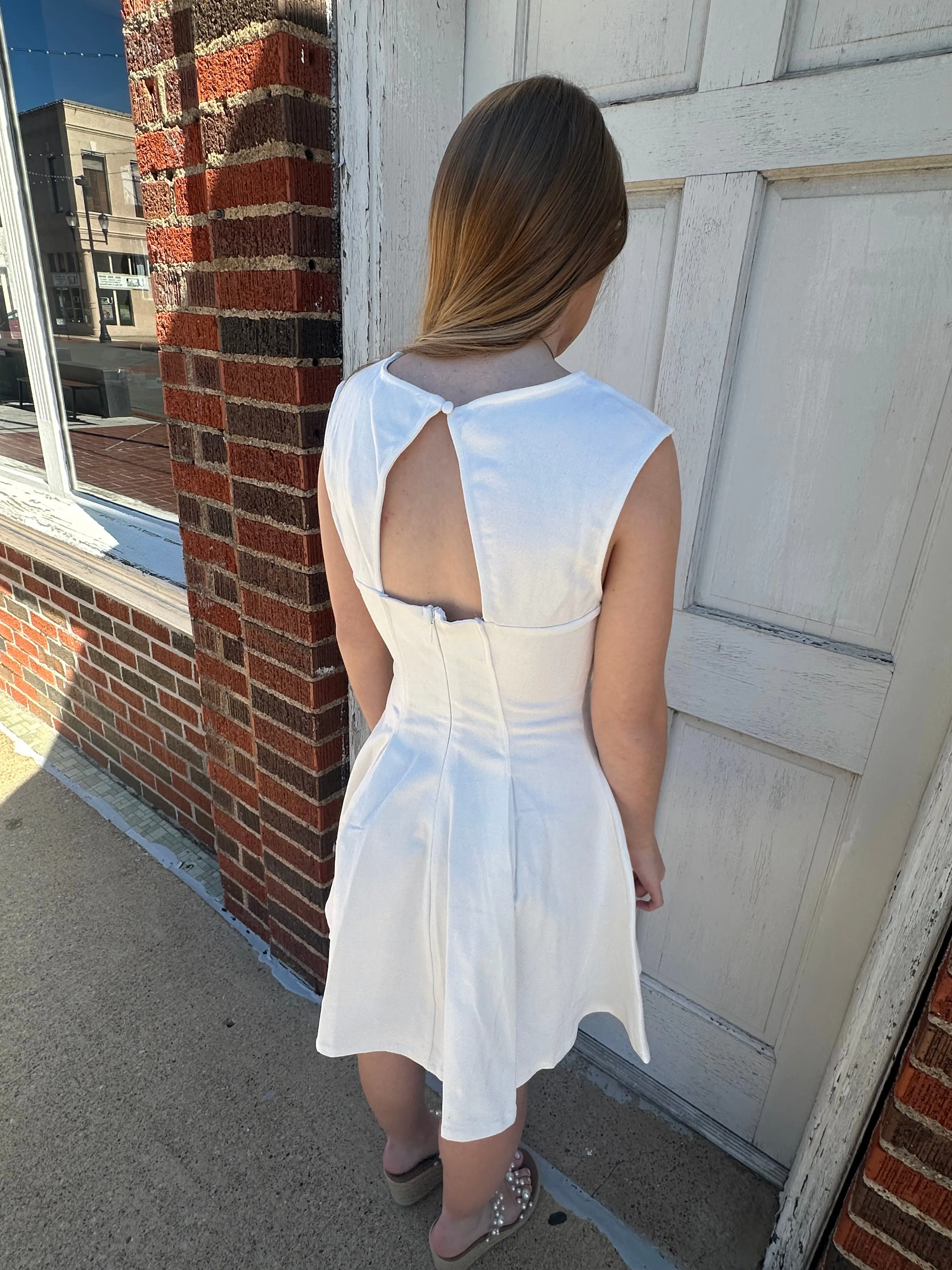 So Ladylike Dress: White
