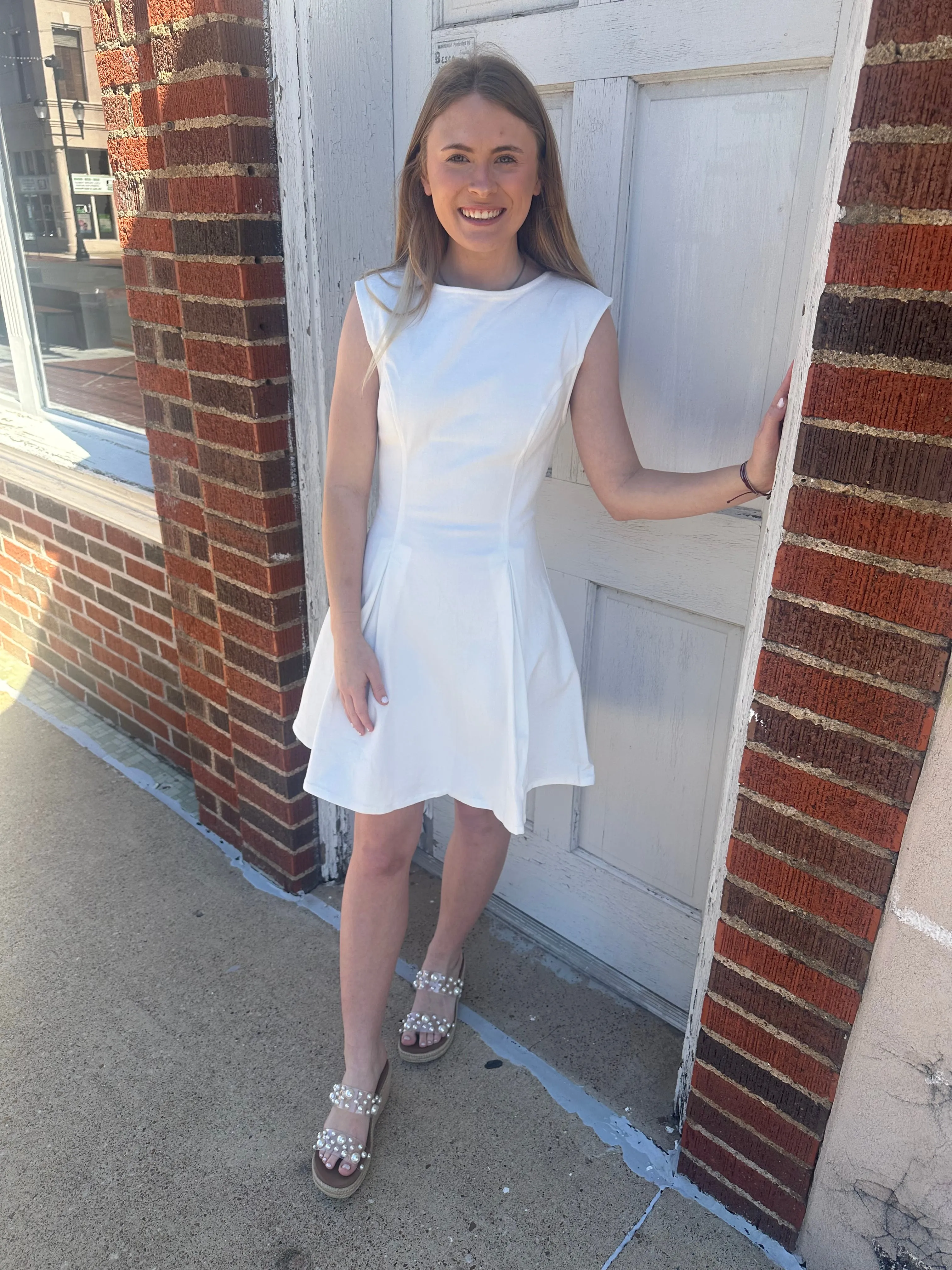 So Ladylike Dress: White