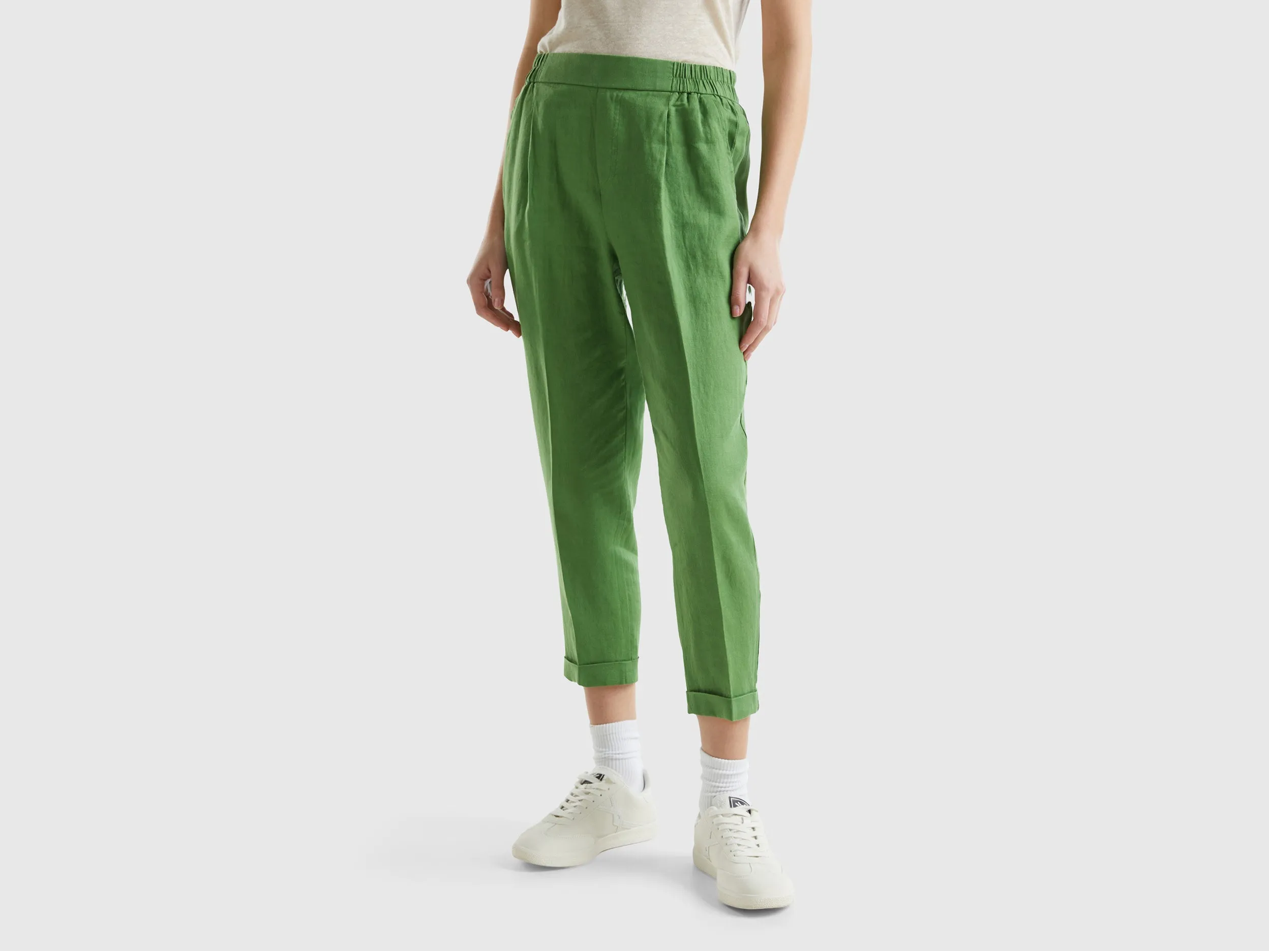 Solid Regular Fit Trousers