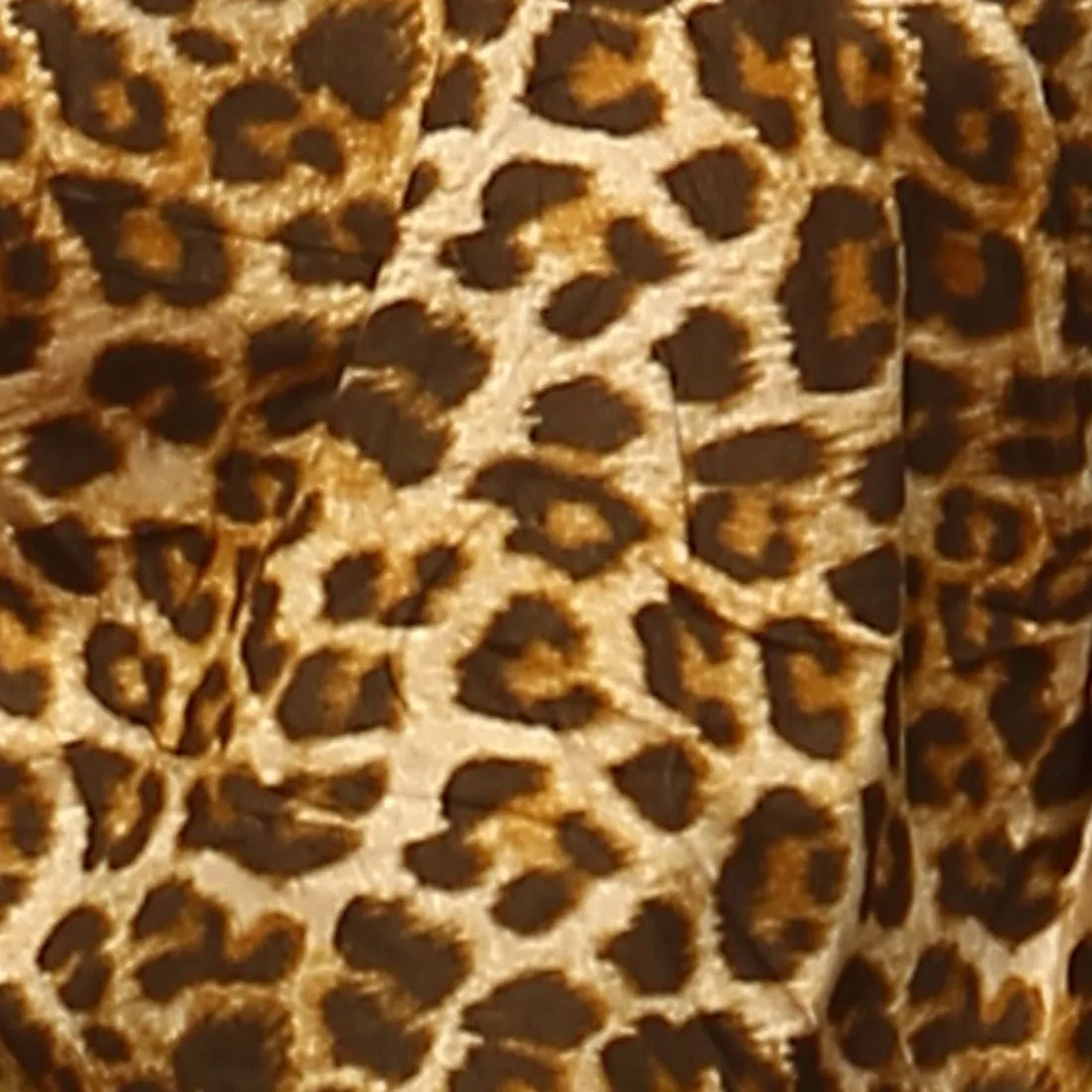 Suede Open Front Flyaway Jacket Cardigan Cheetah Brown