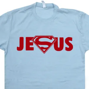 Super Jesus T Shirt Jesus Superman Logo T Shirt Cool Christian T Shirts