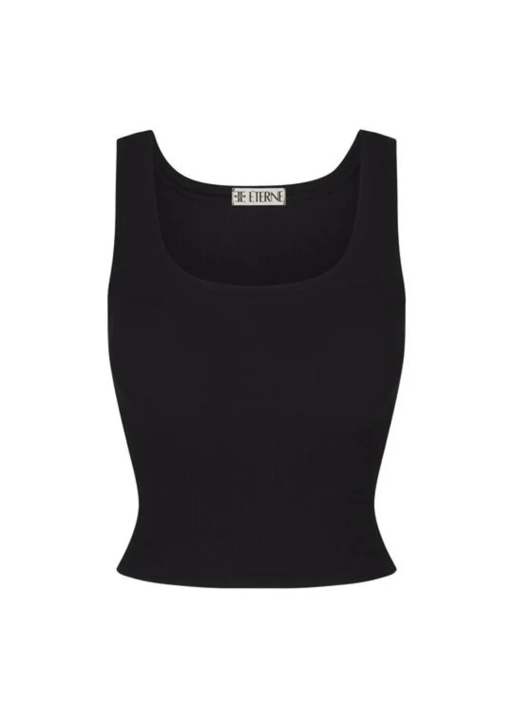 Éterne Square Neck Tank in Black
