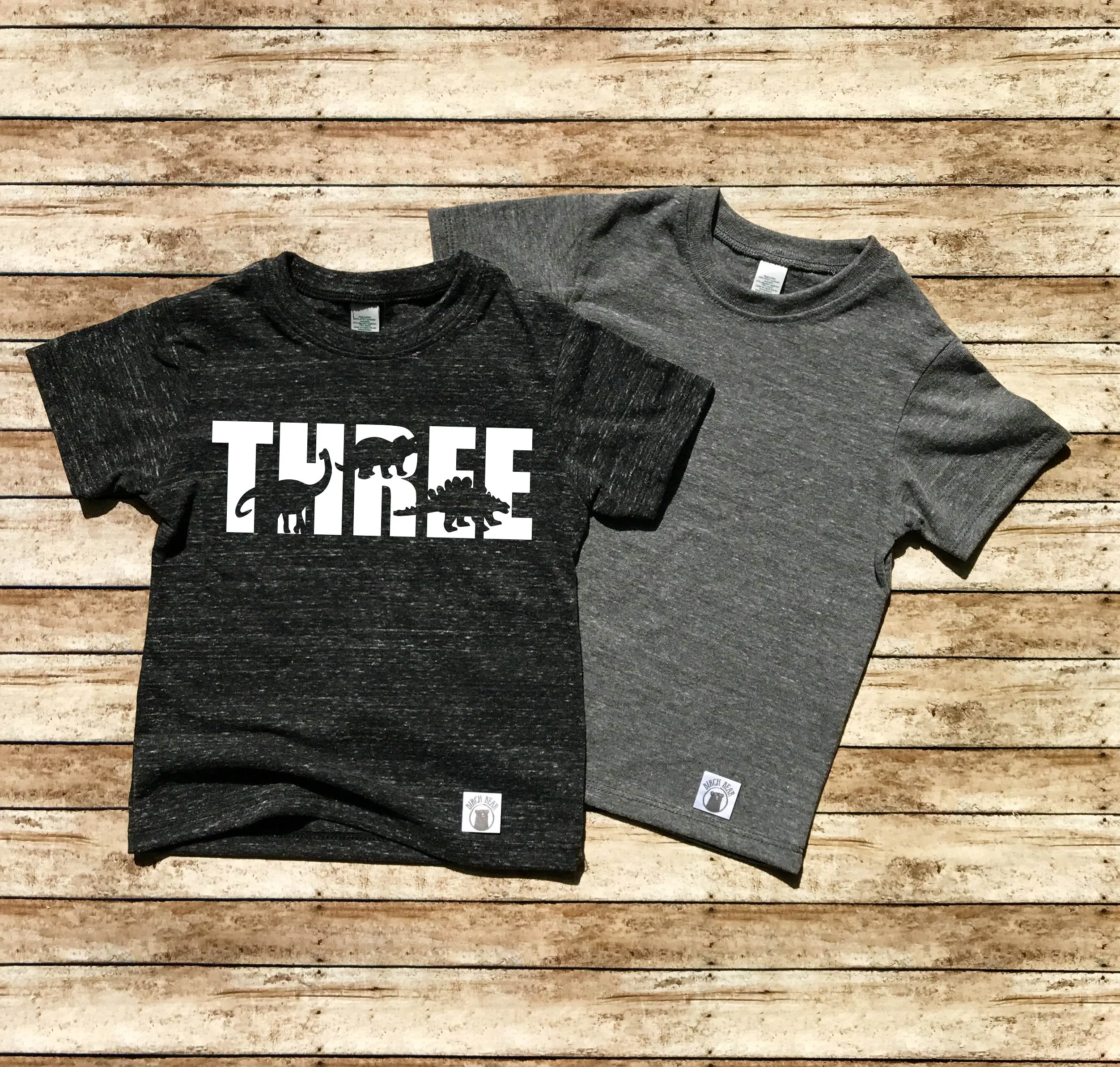 Three Dinosar Birthday Shirt Shirt