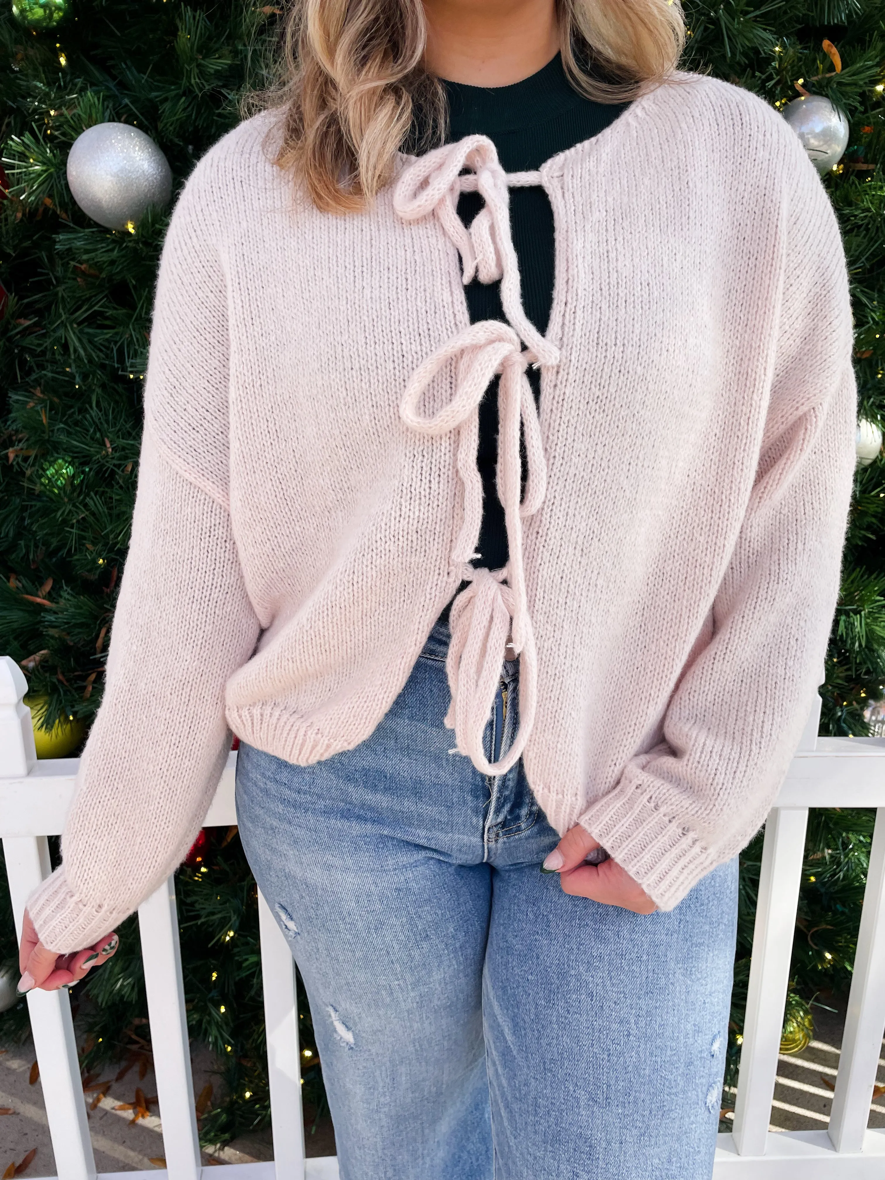 Tying The Knot Knit Cardigan Sweater