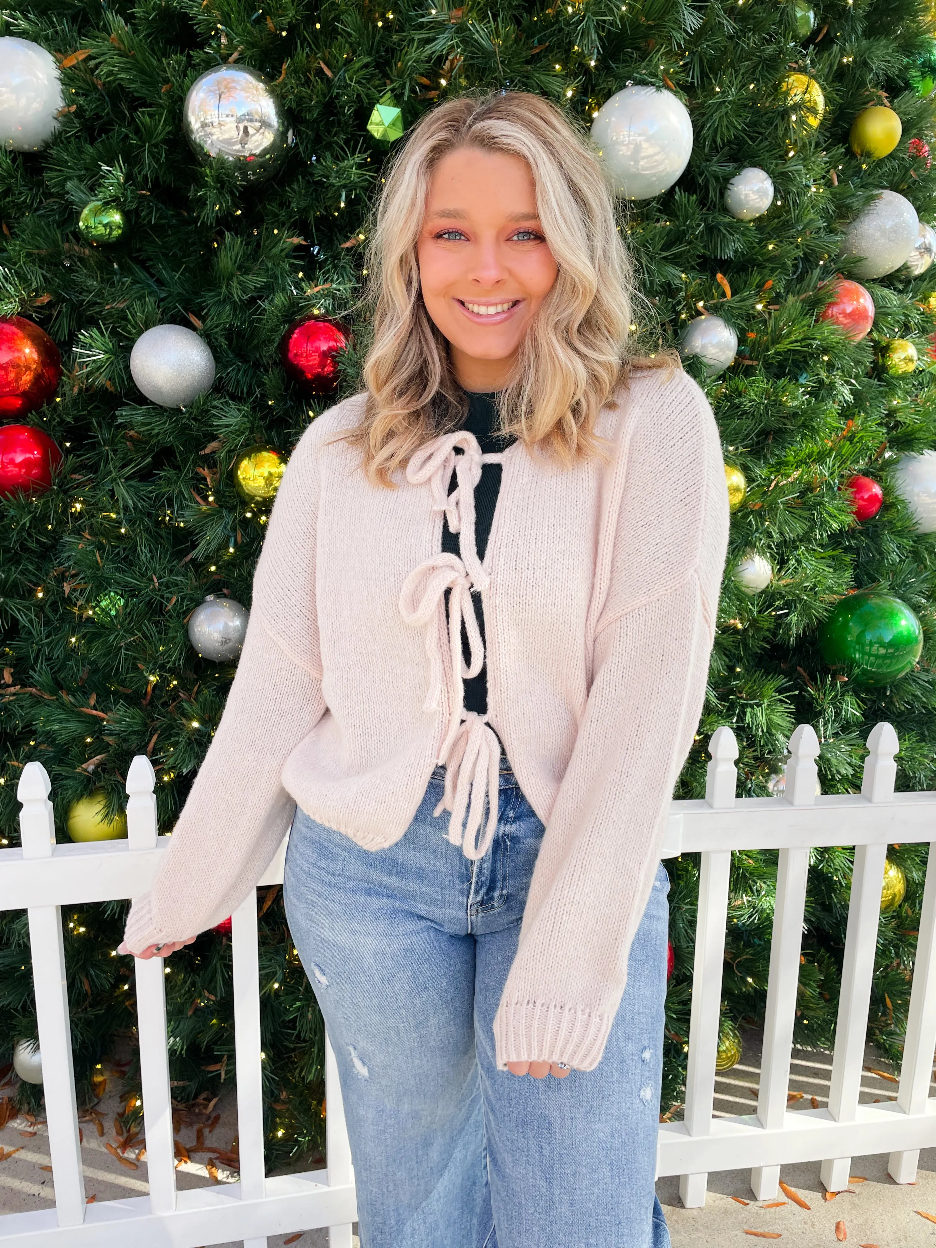 Tying The Knot Knit Cardigan Sweater
