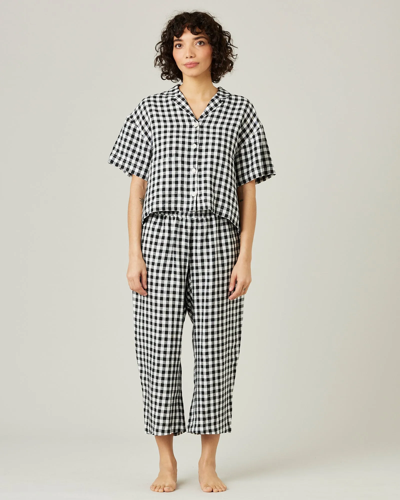 Ultimate PJ Trousers - Black and White Gingham