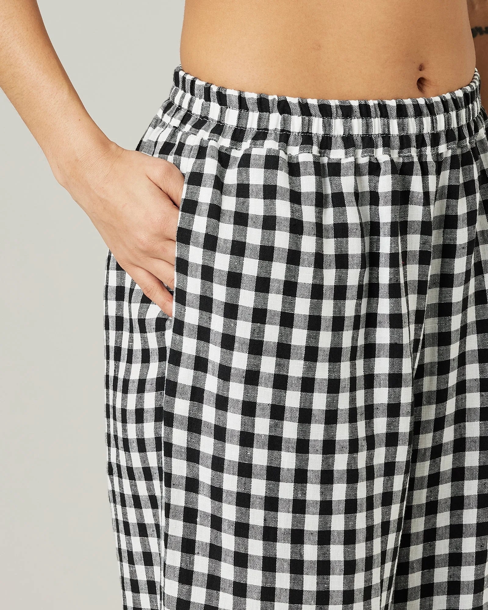 Ultimate PJ Trousers - Black and White Gingham