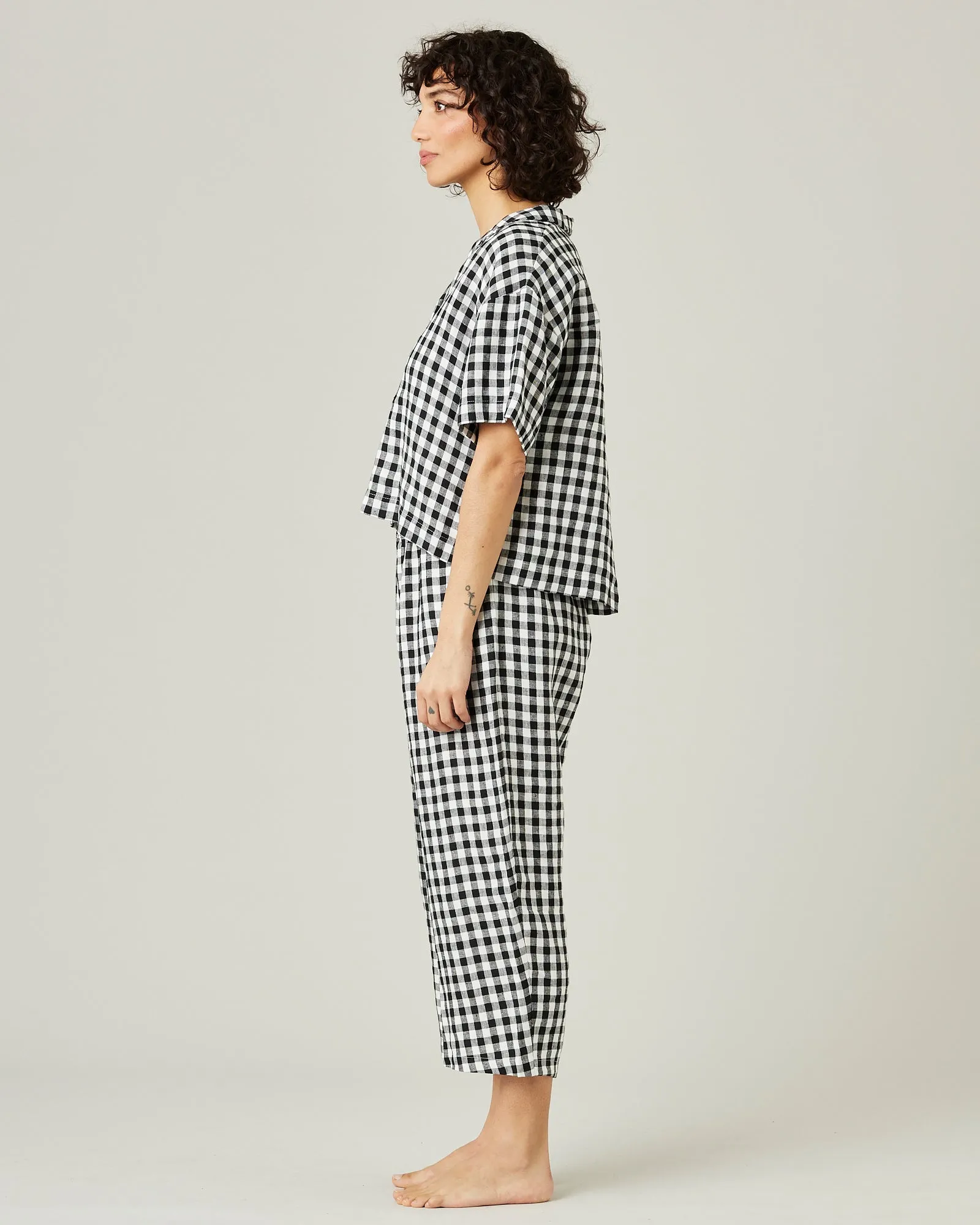 Ultimate PJ Trousers - Black and White Gingham