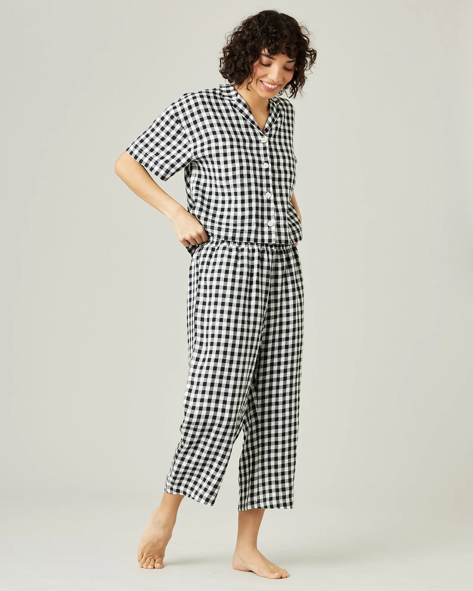 Ultimate PJ Trousers - Black and White Gingham