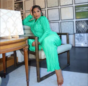 What We Doing? Pant Set GREEN