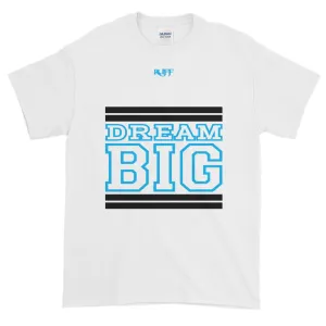 White Black and Carolina Blue Short-Sleeve T-Shirt