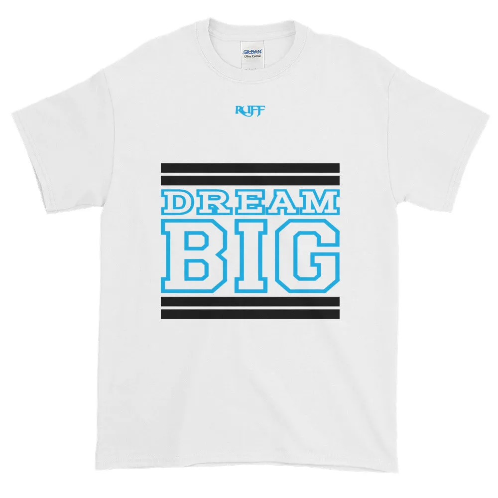 White Black and Carolina Blue Short-Sleeve T-Shirt
