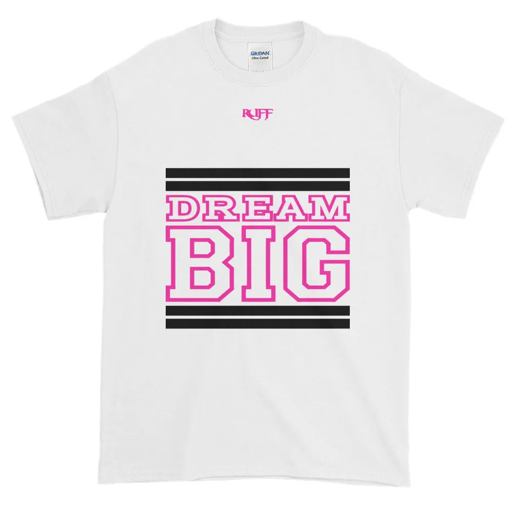 White Black and Pink Short-Sleeve T-Shirt