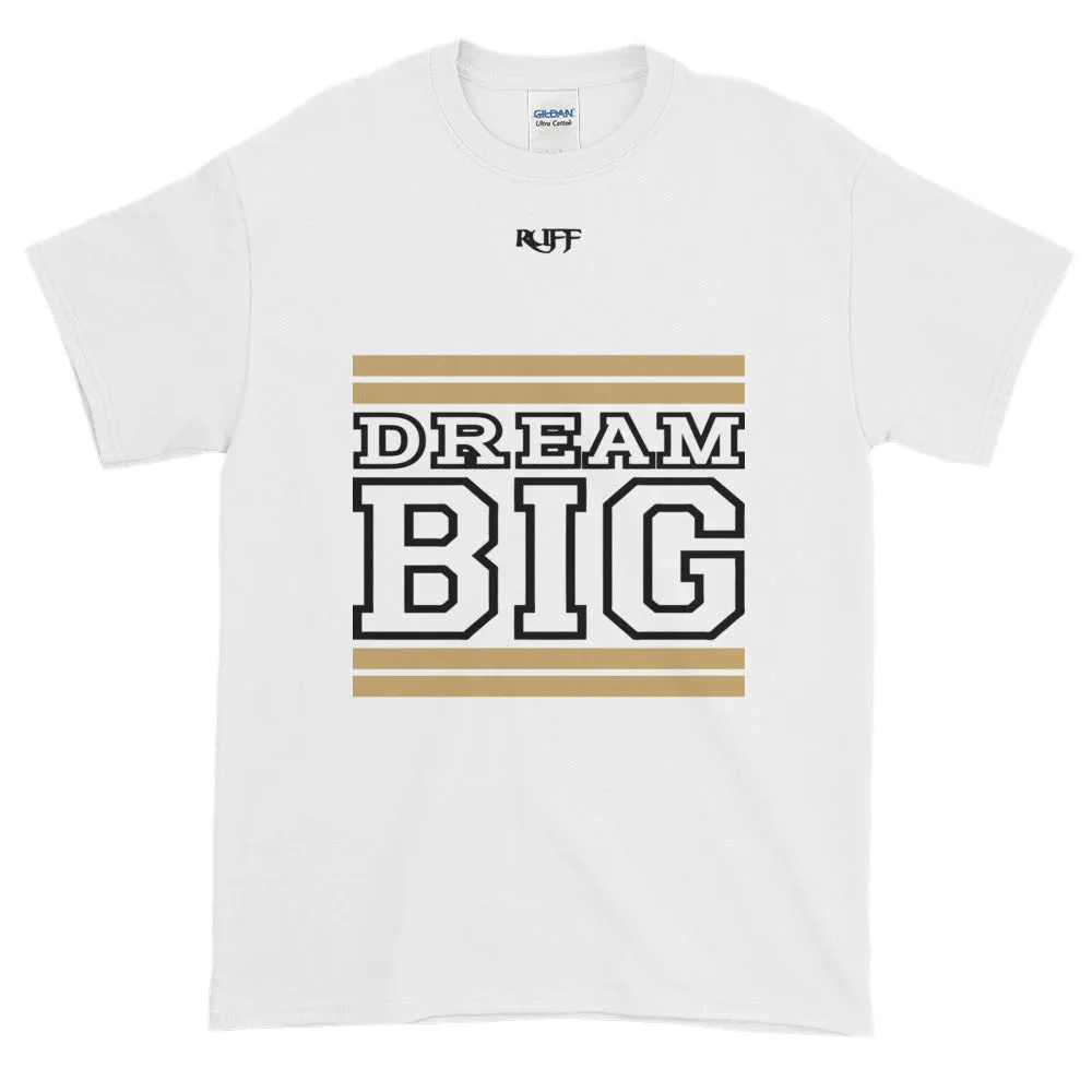 White Tan and Black Short-Sleeve T-Shirt