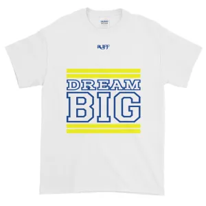 White Yellow and Royal Blue Short-Sleeve T-Shirt