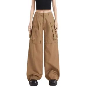 Women's American High Waist Cargo Pants