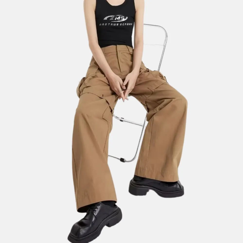 Women's American High Waist Cargo Pants