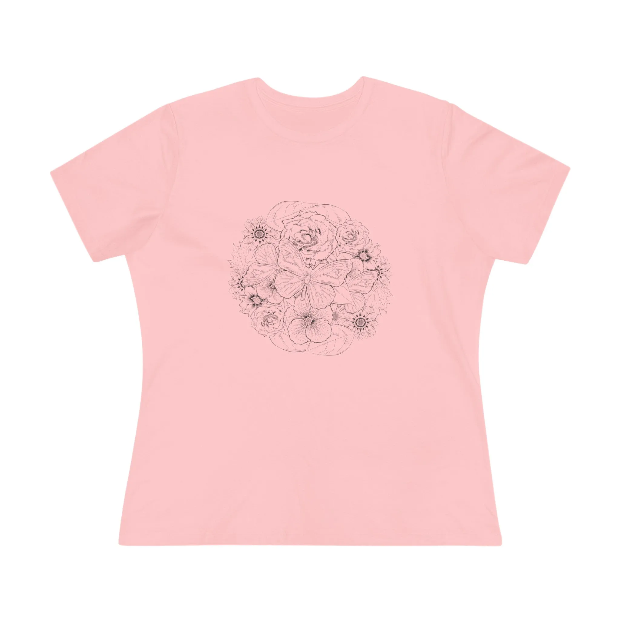 Women's Butterfly Flowers T-shirt