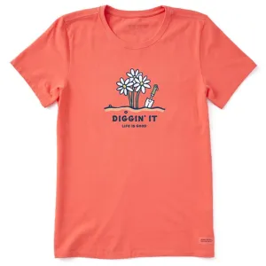 Women's Diggin' It Crusher-LITE Tee - Mango Orange - 81064