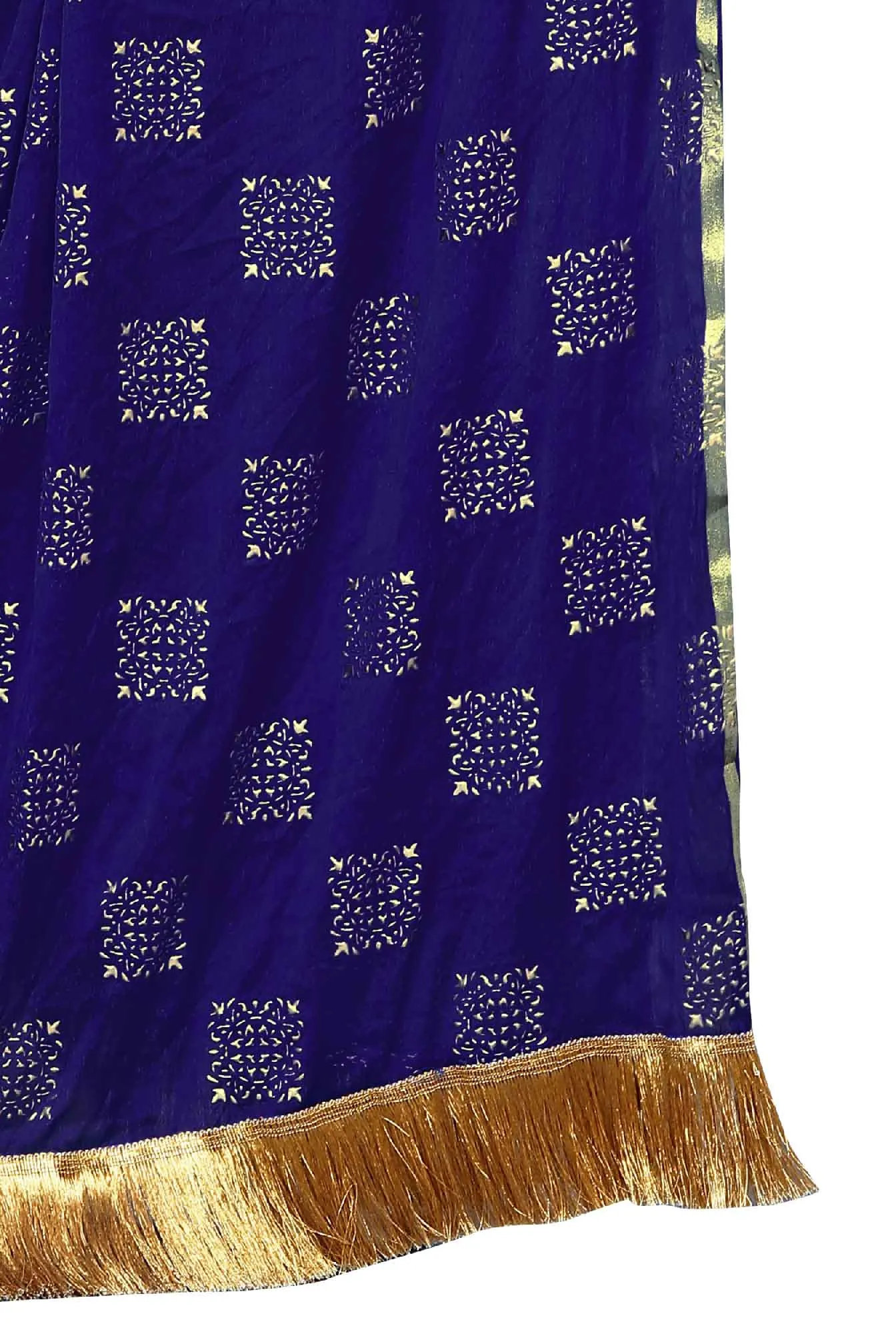 Women's Fancy Chiffon Printed Dupatta (Navy Blue)