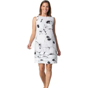 Women's Habitat Sketched Floral Pocket Dress White