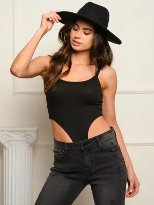 WOMEN'S HIGH WAIST RIBBED KNIT BODYSUIT