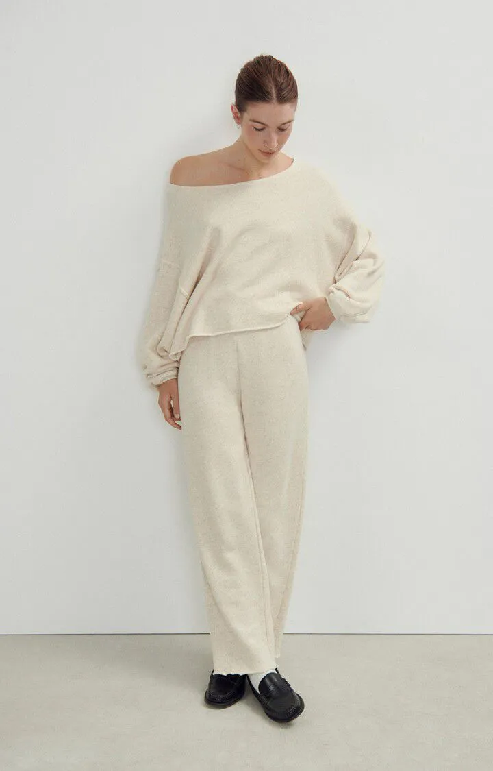 WOMEN'S JOGGERS ITONAY -  ECRU MELANGE