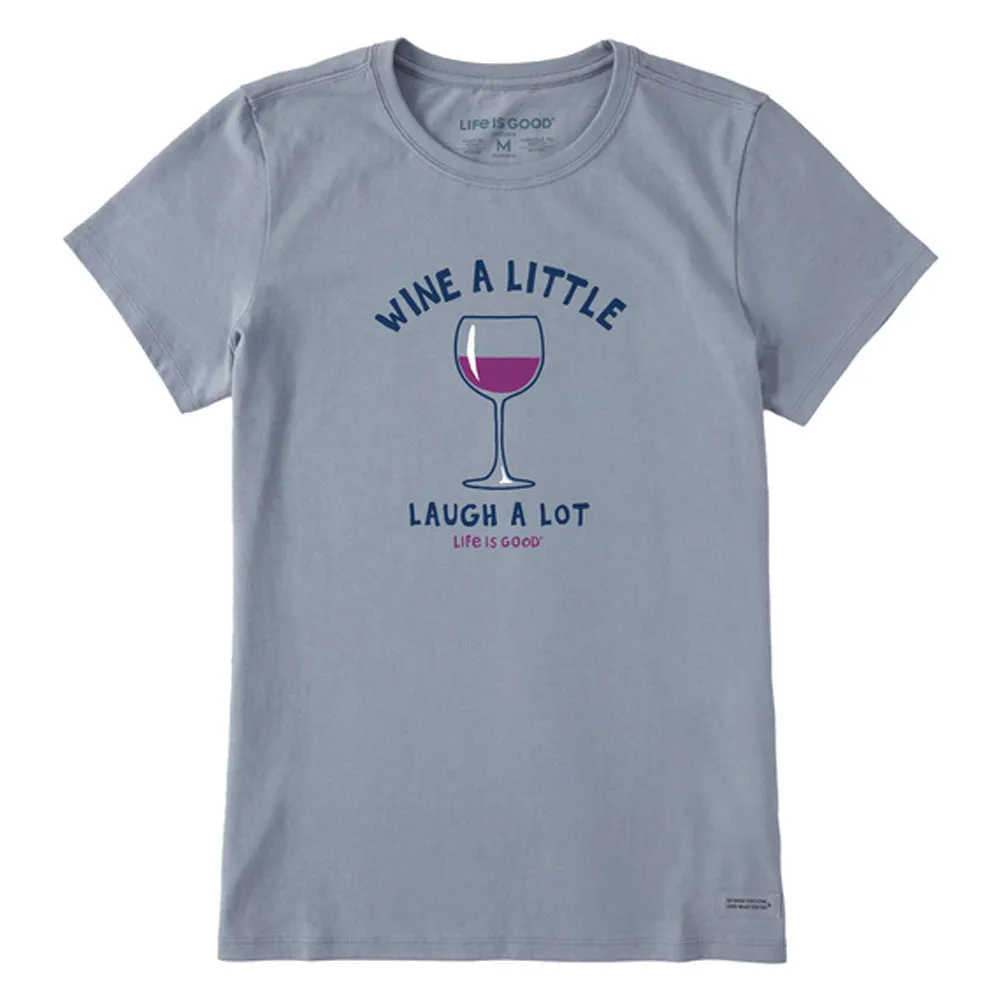 Women's Laugh a Lot Crusher Tee - Stone Blue - 107970