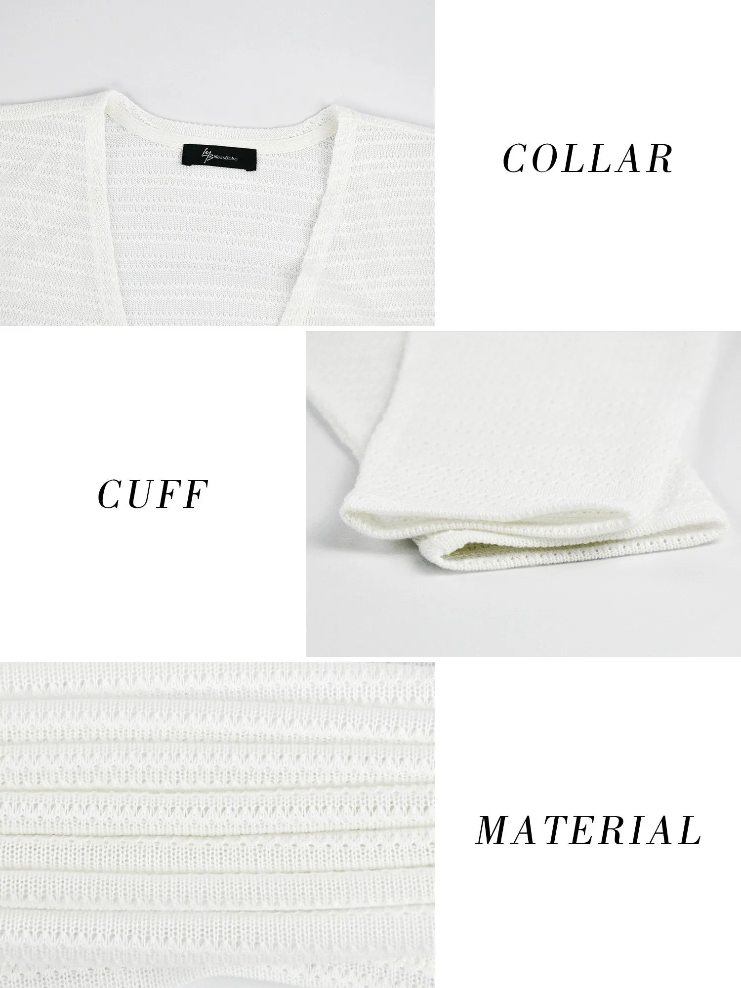 Women's Lightweight Summer Cardigan Open Front Long Sleeve