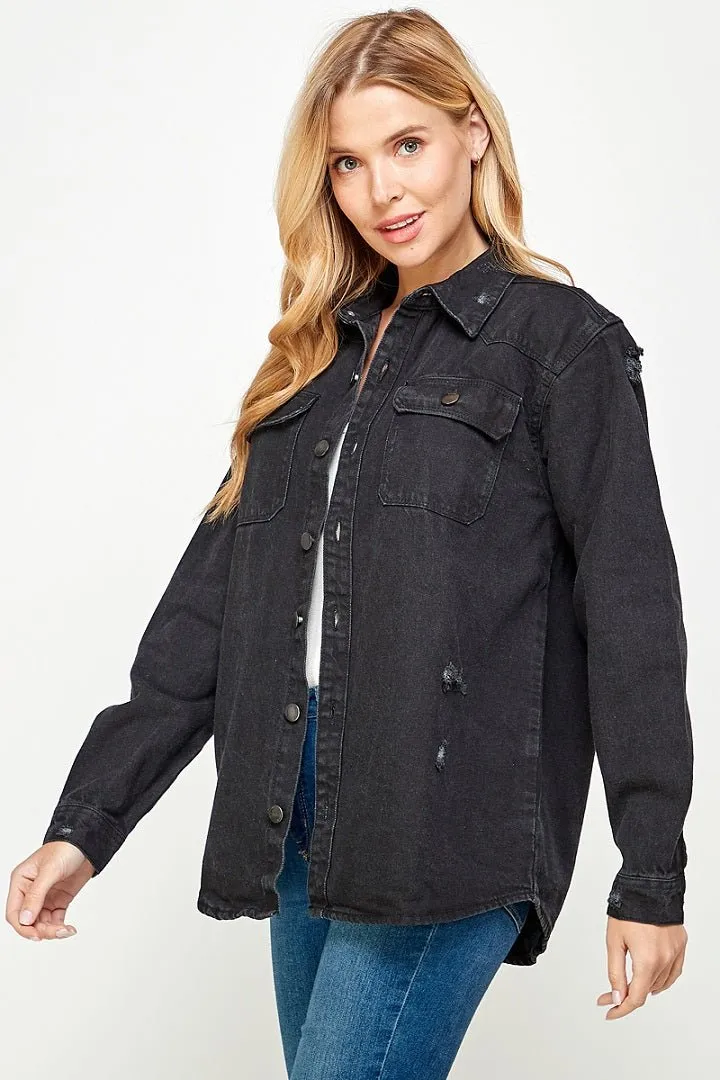 Women's Long Sleeve Denim Shirts (OPEN PACK)