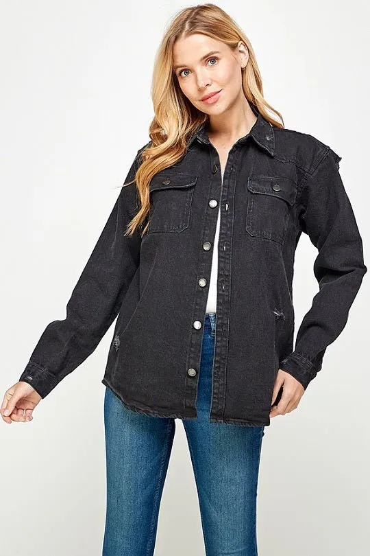 Women's Long Sleeve Denim Shirts (OPEN PACK)